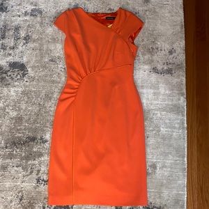 Karen Millen midi orange dress